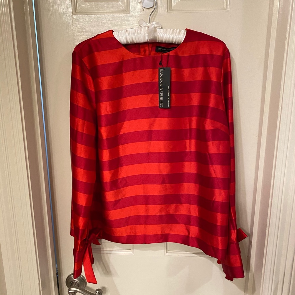 Perfect Striped Banana Republic Blouse